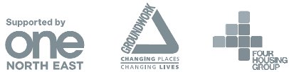one groundwork and 4hg logo logos of One North East, Groundwork and 4 Housing Group