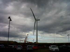 Construction of RE Power wind turbine in Blyth