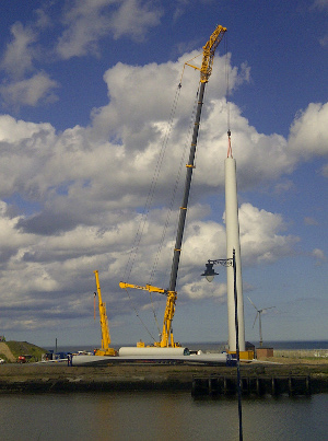 Construction of RE Power wind turbine in Blyth