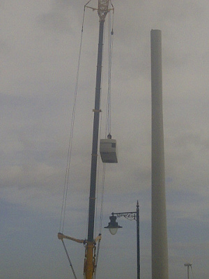 Construction of RE Power wind turbine in Blyth