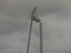 Construction of RE Power wind turbine in Blyth