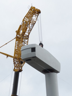 Construction of RE Power wind turbine in Blyth