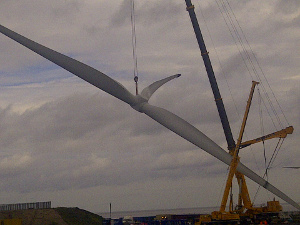 Construction of RE Power wind turbine in Blyth