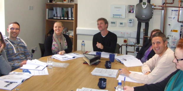 Deligates from housing associations being trained in the Decerna Training Centre
