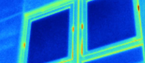Thermal image of a window