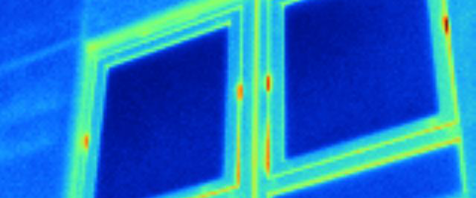 Thermal image of a window