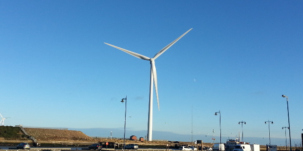 wind turbine in Blyth