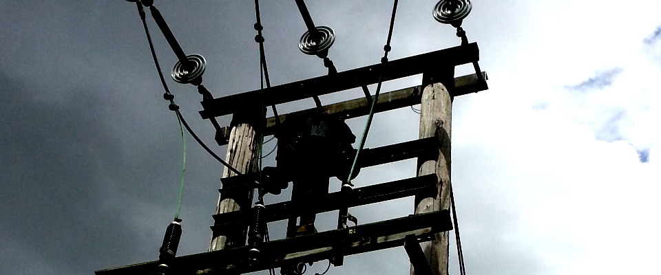 20kV lines at a possible solar farm site
