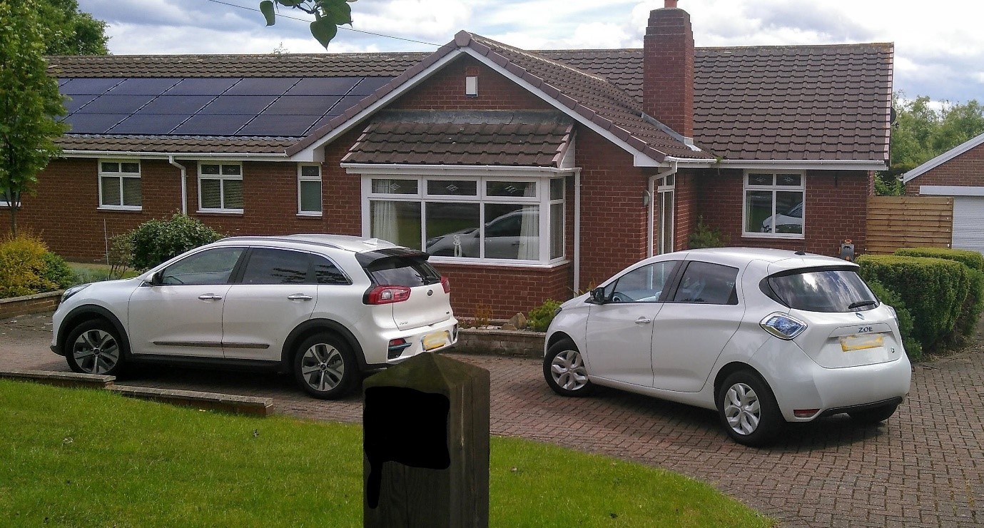 Two electric vehicles