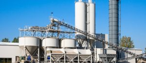 Concrete factory - stock image