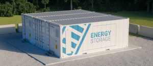 Adobe Stock 313785321: Concept of energy storage unit consisting of multiple connected containers