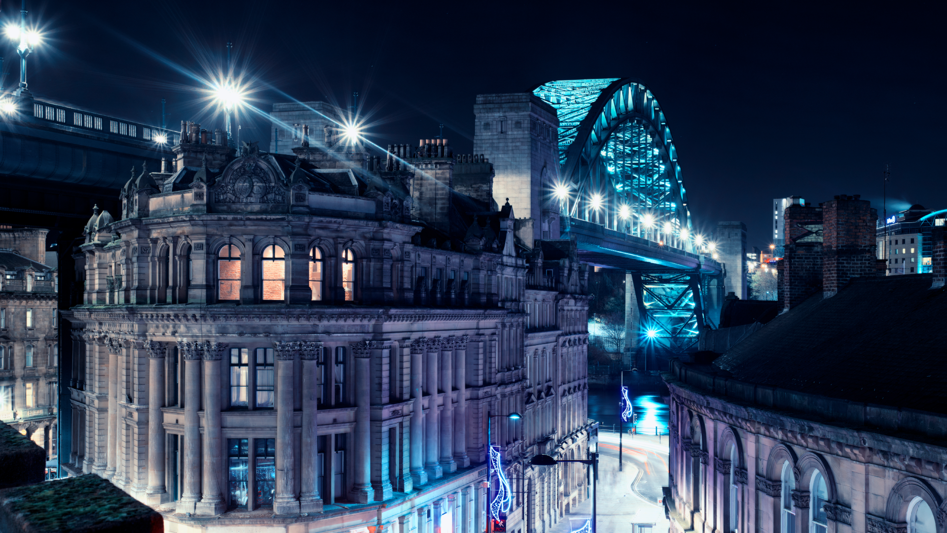 Newcastle at night